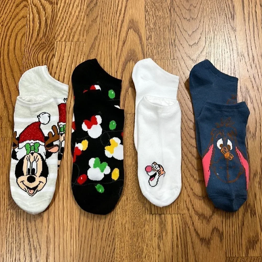 Disney Bundle Of 4 Footie Socks!